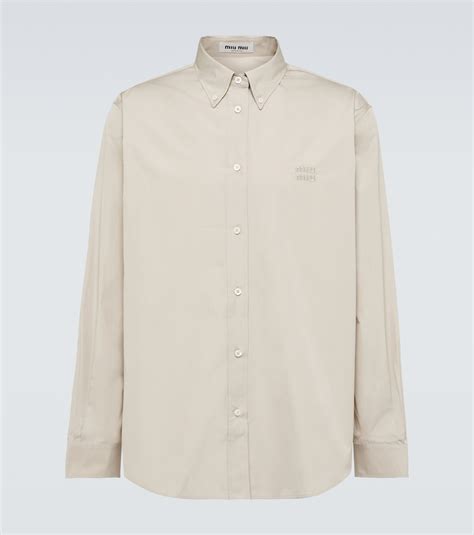 miu miu poplin shirt|Miu Miu poplin shirt.